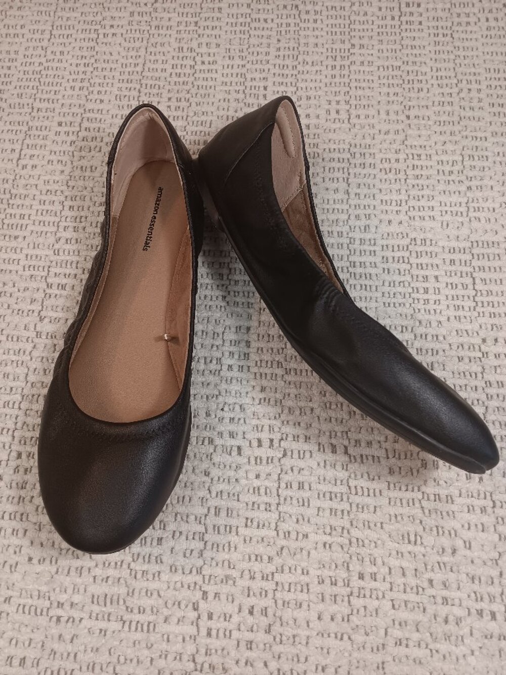Amazon Essentials Women's 'Belice' Black Ballet Flats Shoes sz 13 W